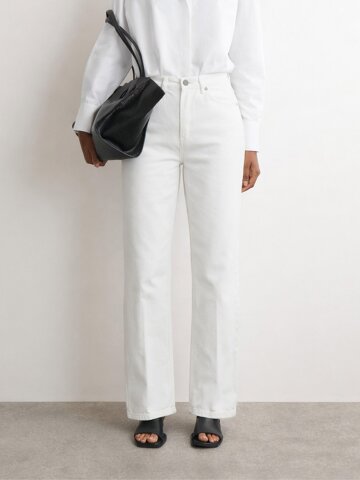 심플 화이트 코튼 진_FVPT260101