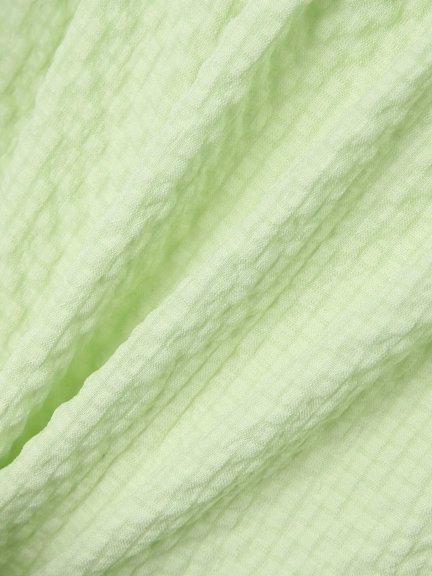 프릴 슬리브리스 롱 원피스 (LIME)