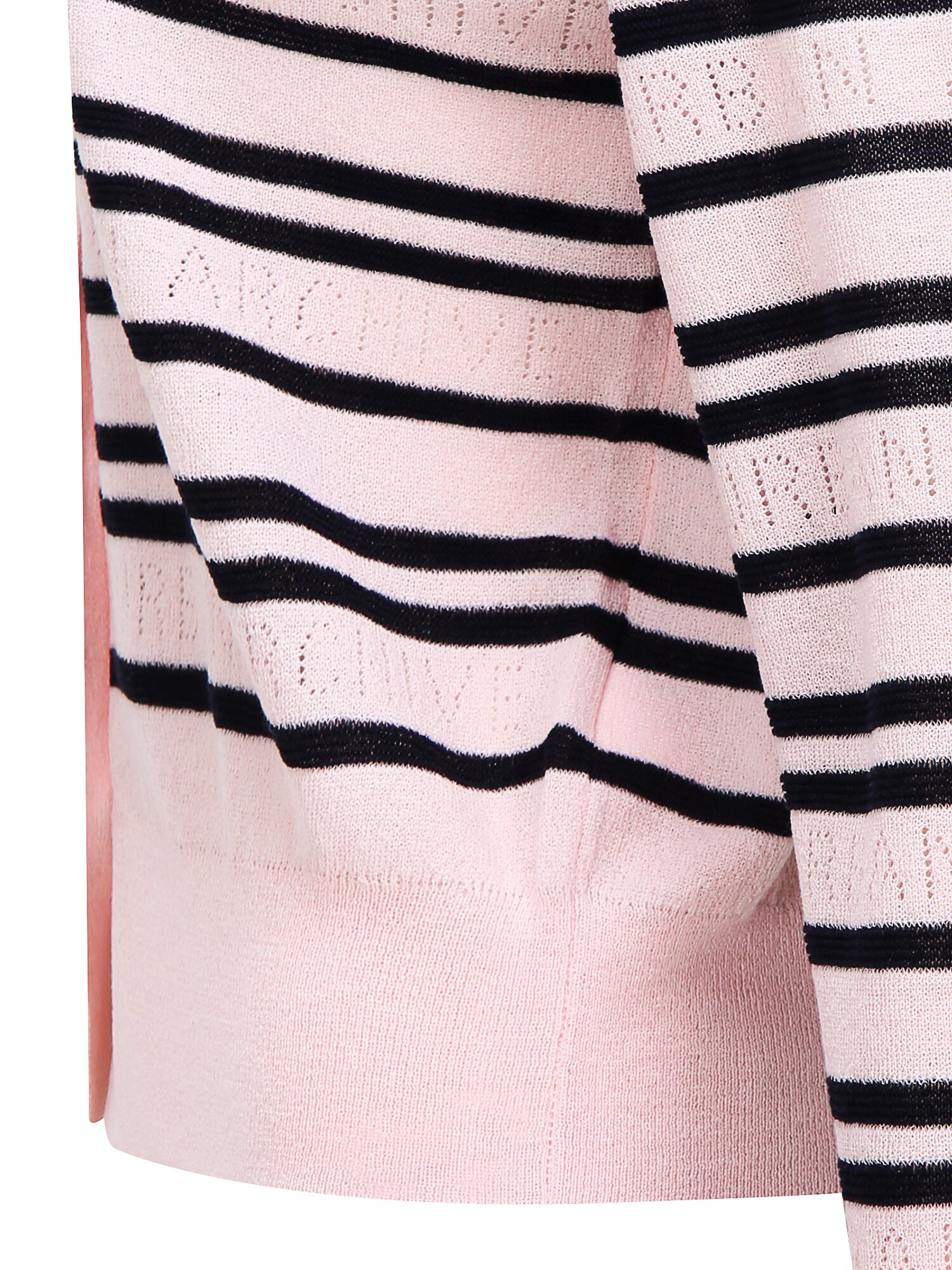 스트라이프 펀칭 브이넥 가디건 (STRIPE PINK)