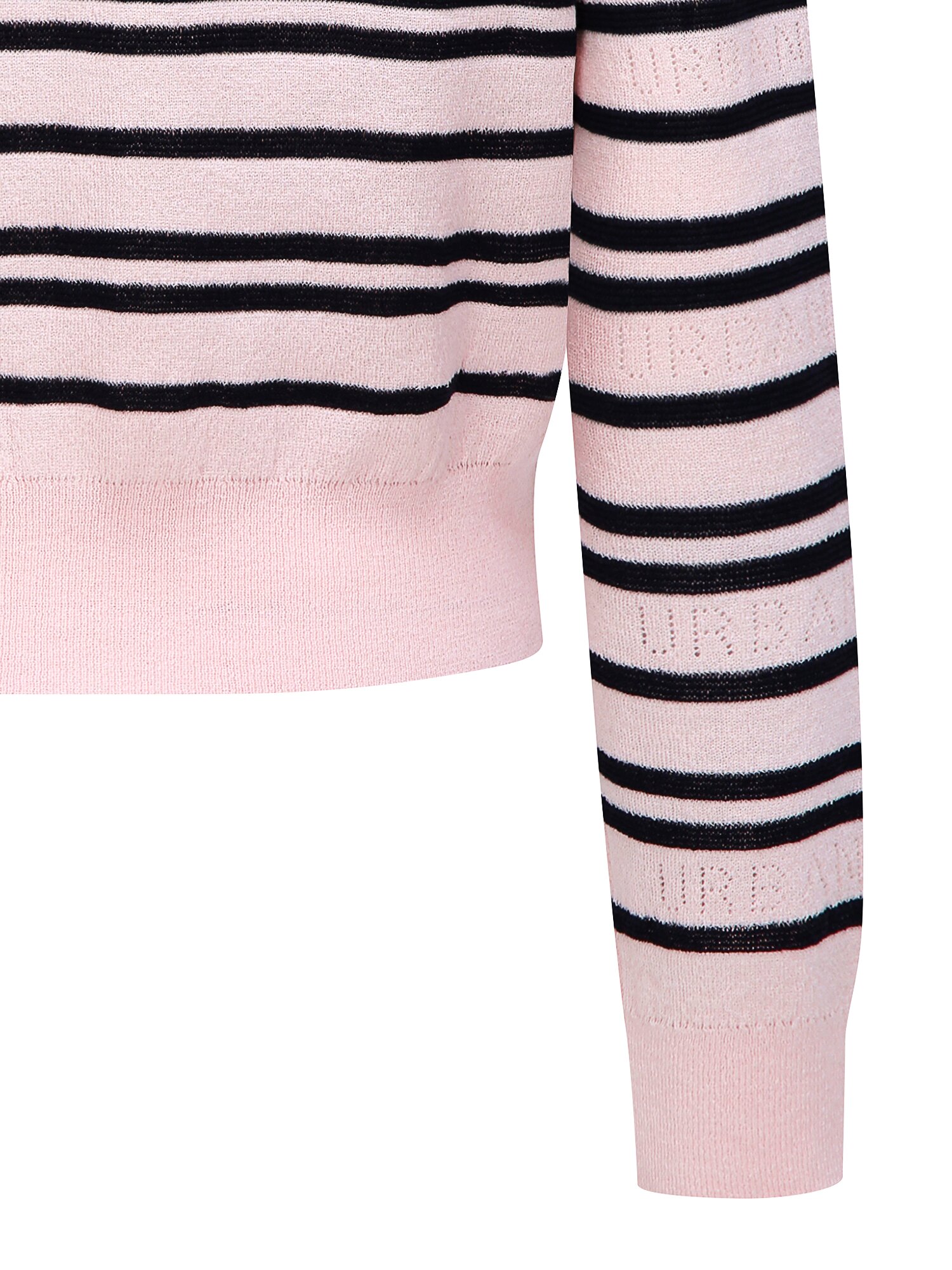 스트라이프 펀칭 브이넥 가디건 (STRIPE PINK)