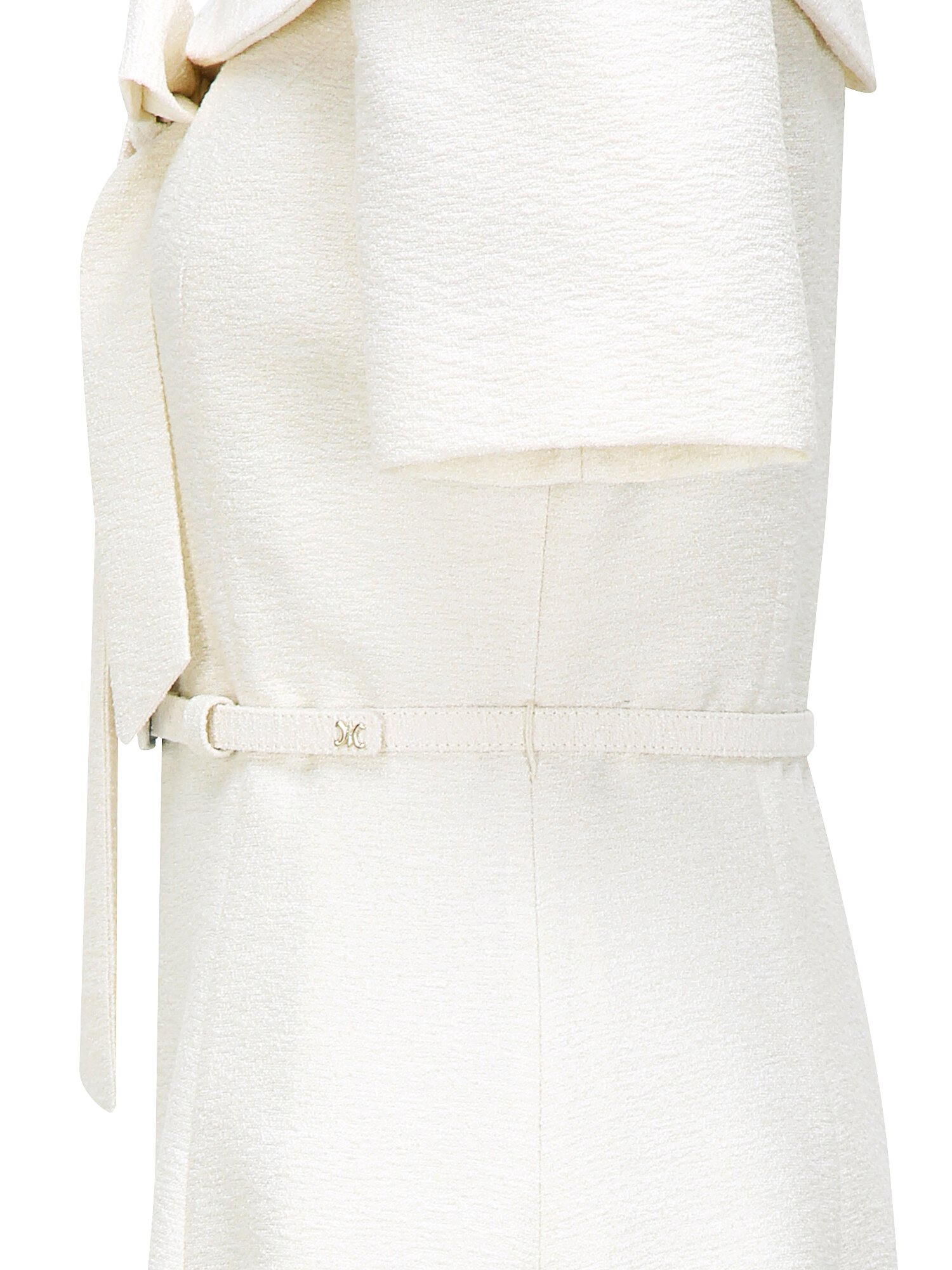 리본 라운드 칼라 플레어 원피스 (LIGHT BEIGE)