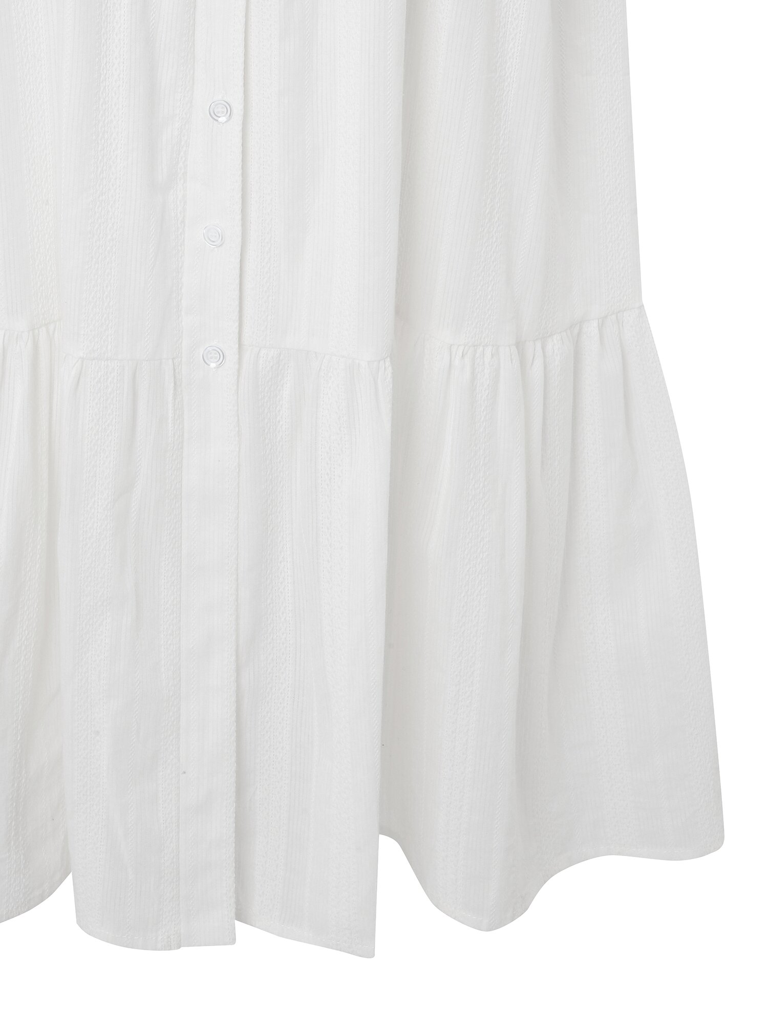 레이스 자카드 슬리브리스 원피스 (WHITE)