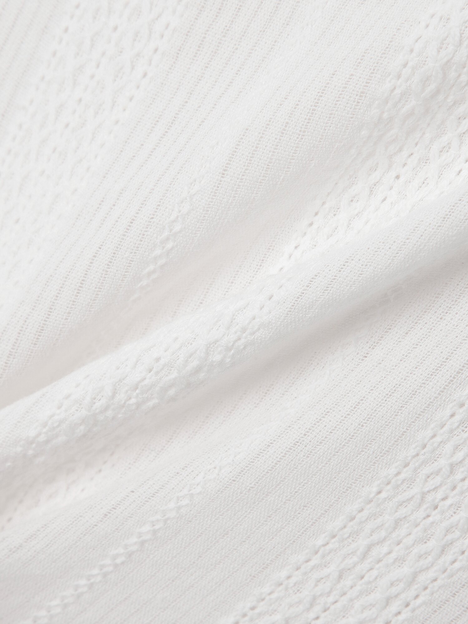 레이스 자카드 슬리브리스 원피스 (WHITE)