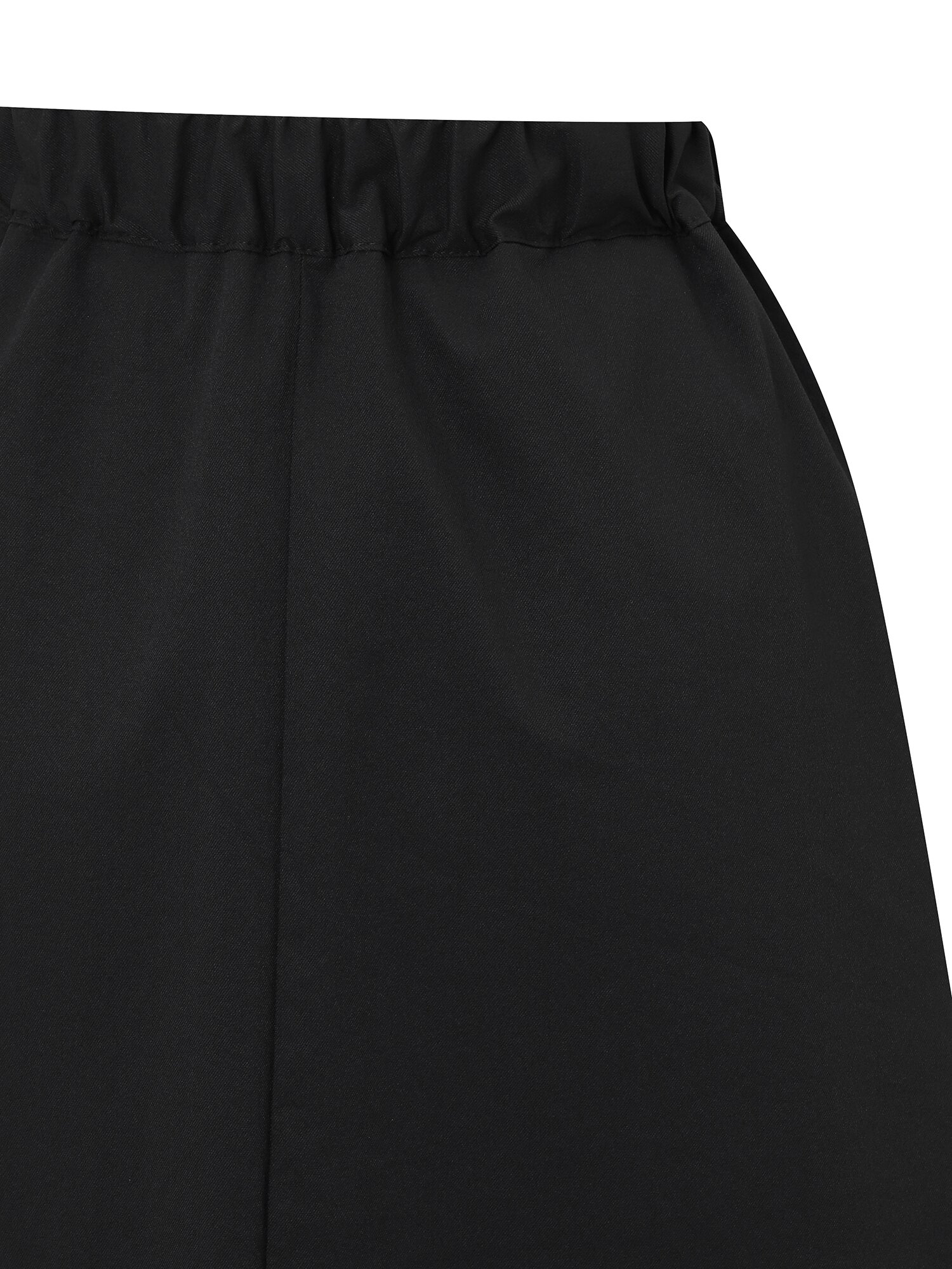 핀 턱 밴딩 플레어 스커트 (BLACK)
