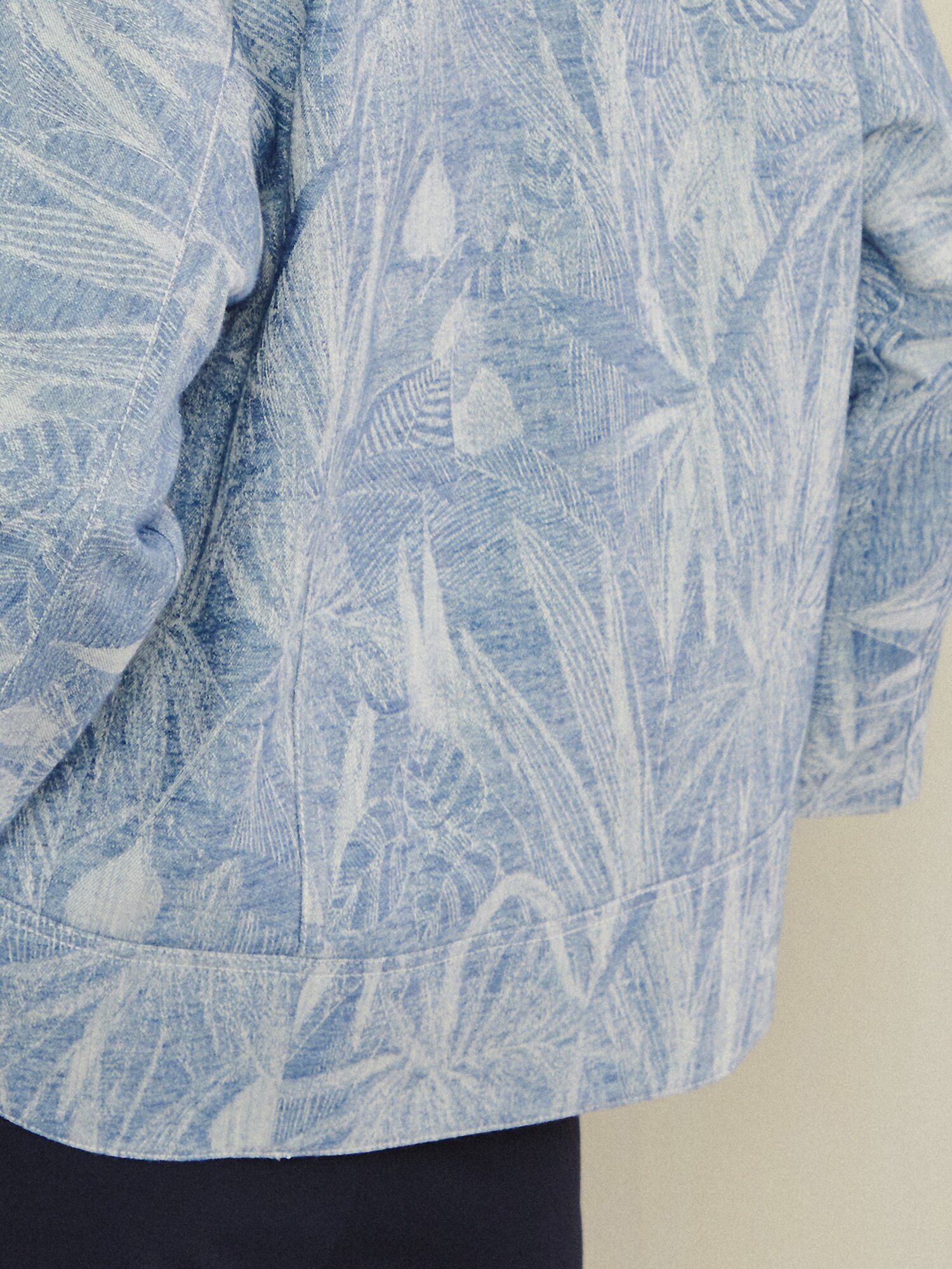 보타니컬 자카드 코튼 재킷 (JAQUARD BLUE)