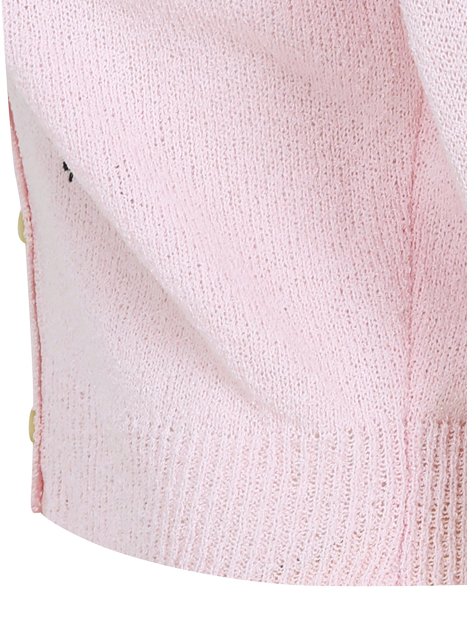 부클 레터링 자수 브이넥 가디건 (PINK)