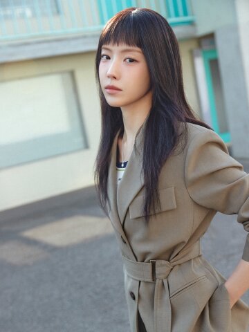 벨티드 플랩 장식 싱글 재킷 