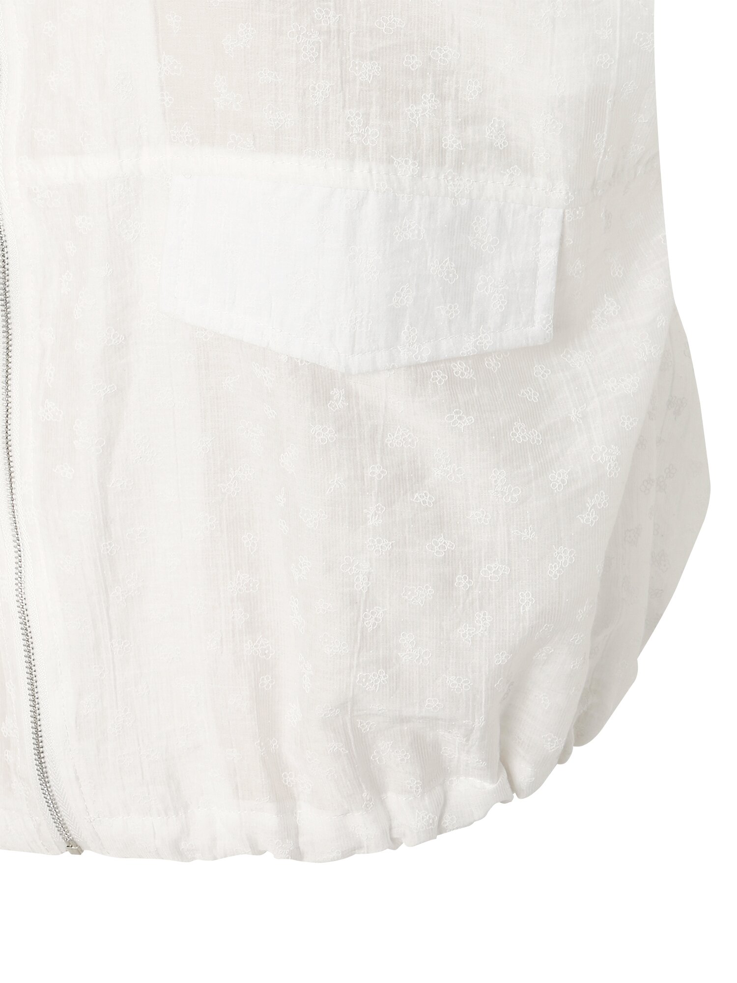 플라워 패턴 하이넥 점퍼 (WHITE)