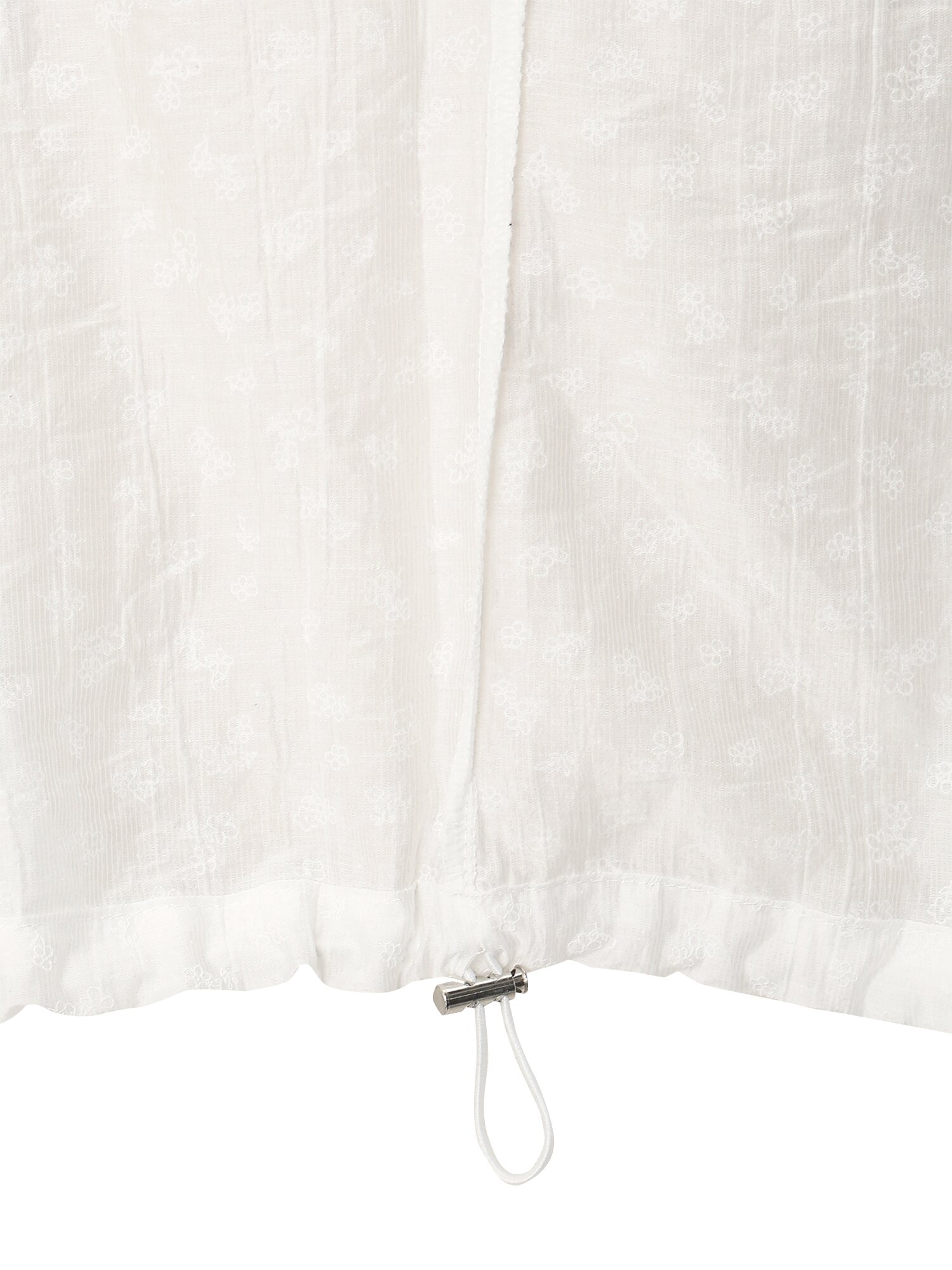 플라워 패턴 하이넥 점퍼 (WHITE)