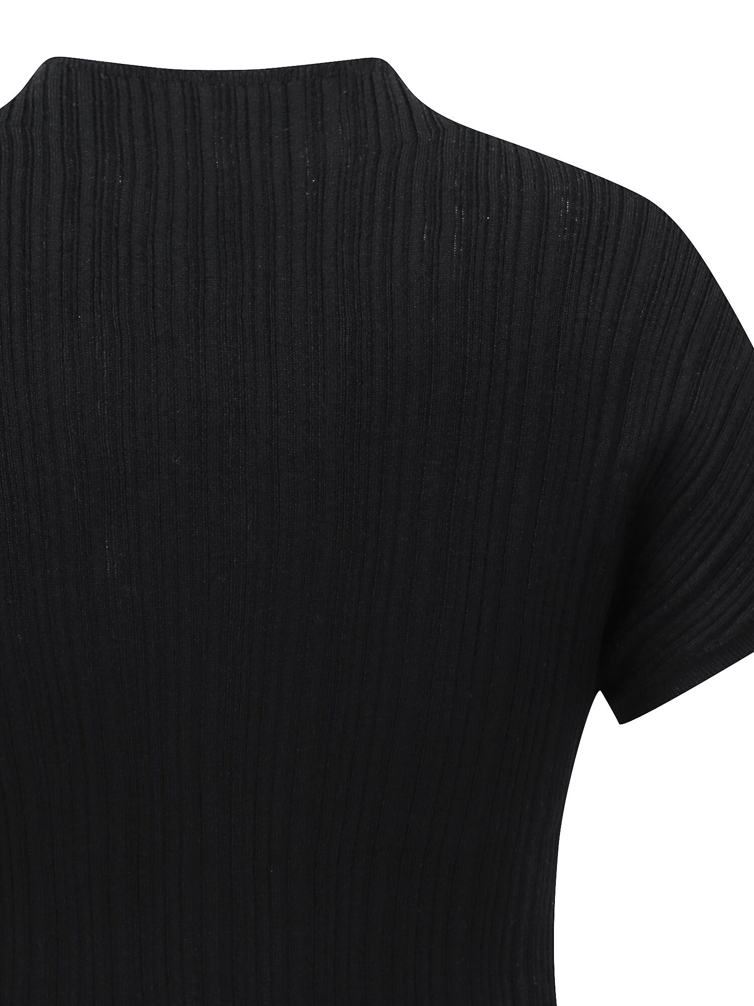 골지 돌먼 하프넥 풀오버 니트 (BLACK)