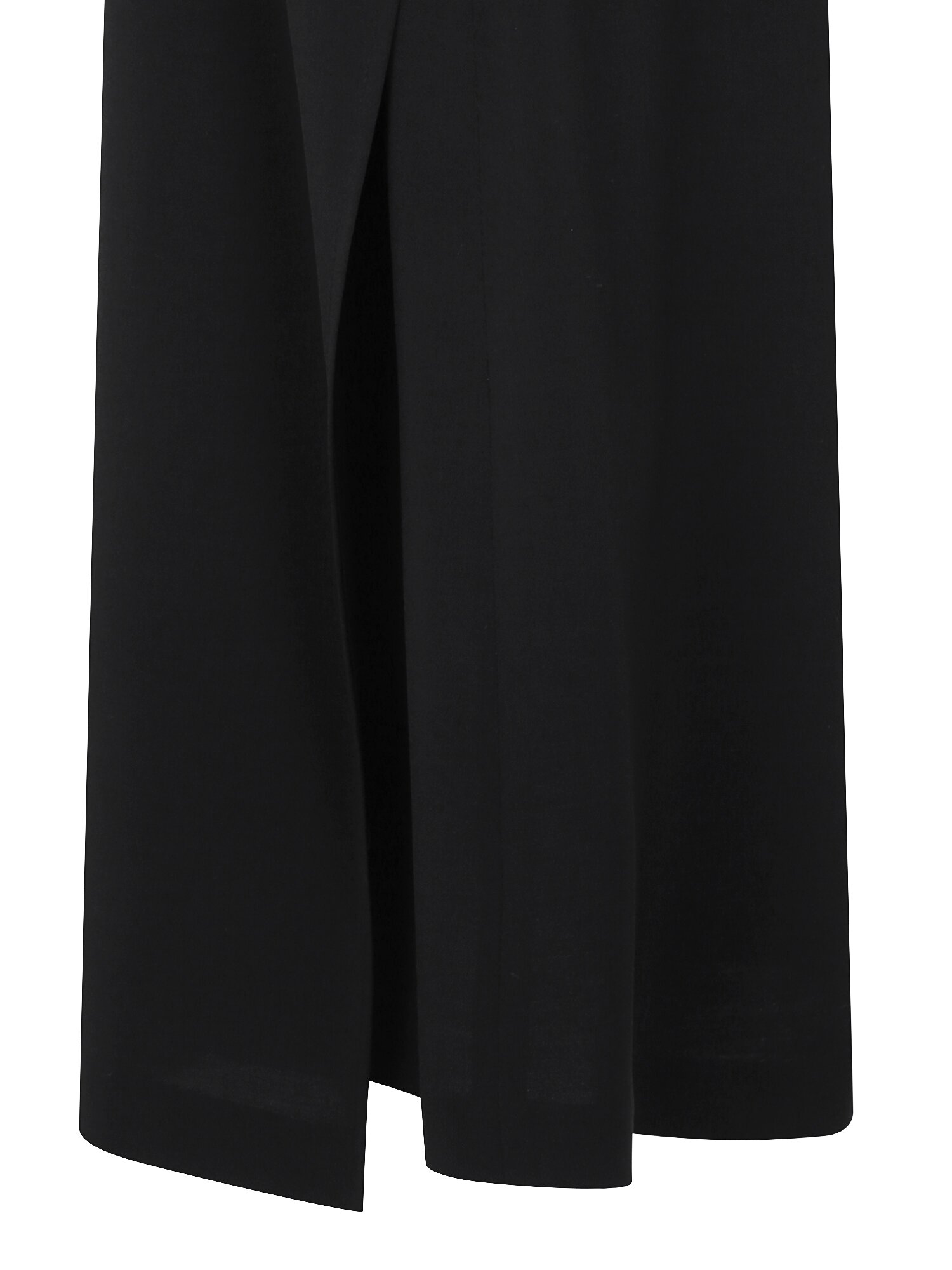 언밸런스 패널 A라인 스커트 (BLACK)