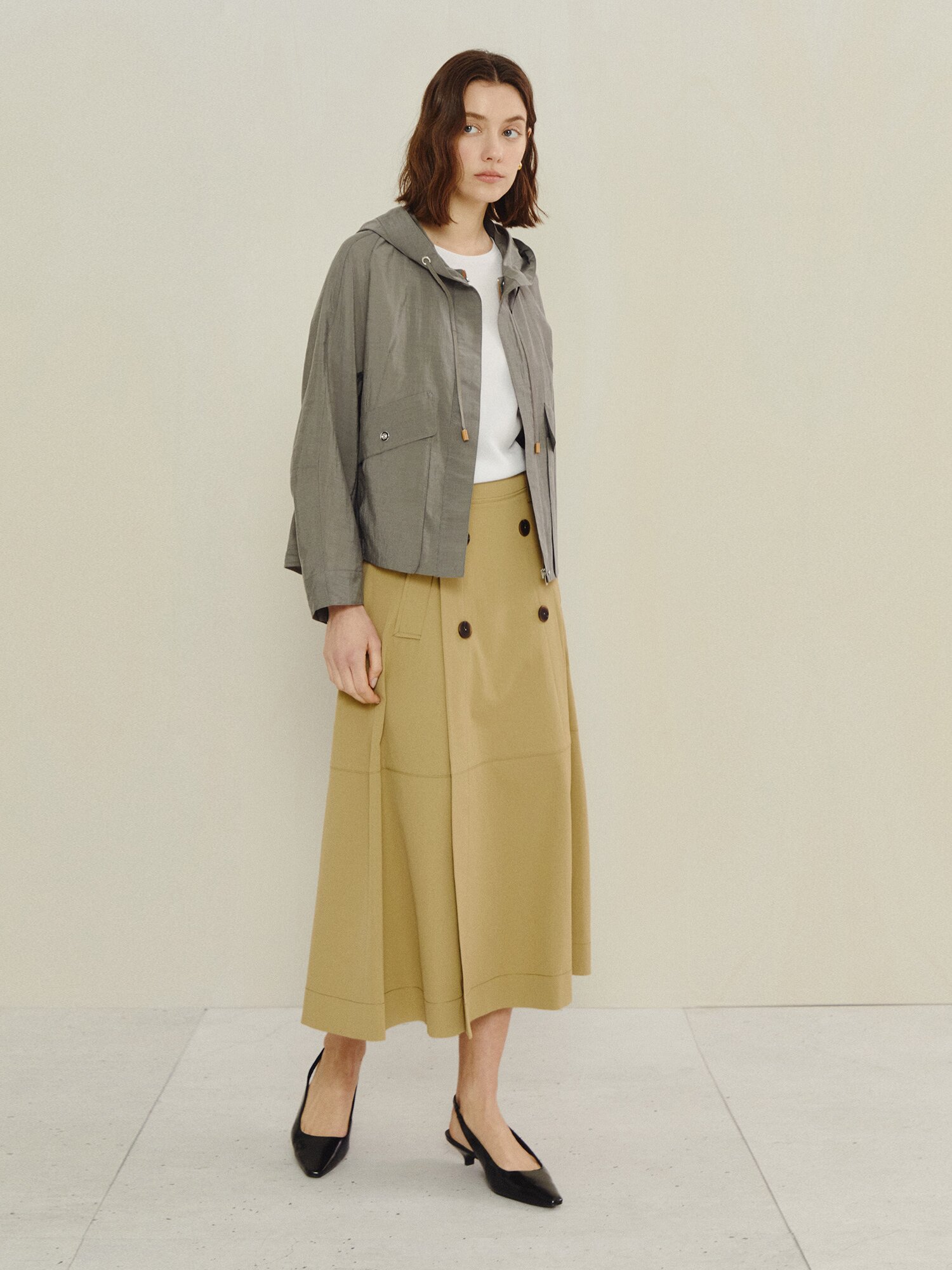 에센셜 우드 스트링 라이트 점퍼 (GREY)