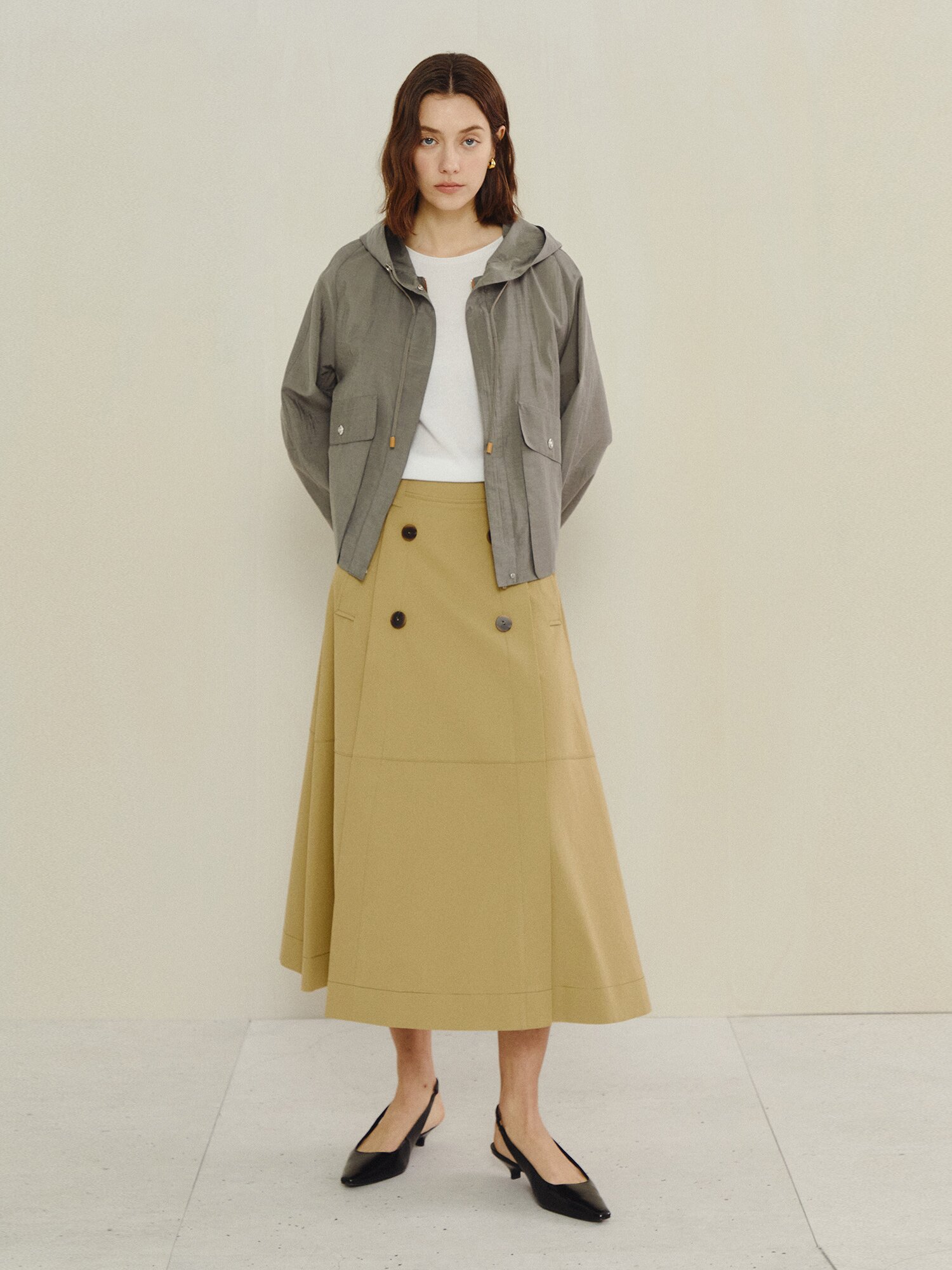 에센셜 우드 스트링 라이트 점퍼 (GREY)