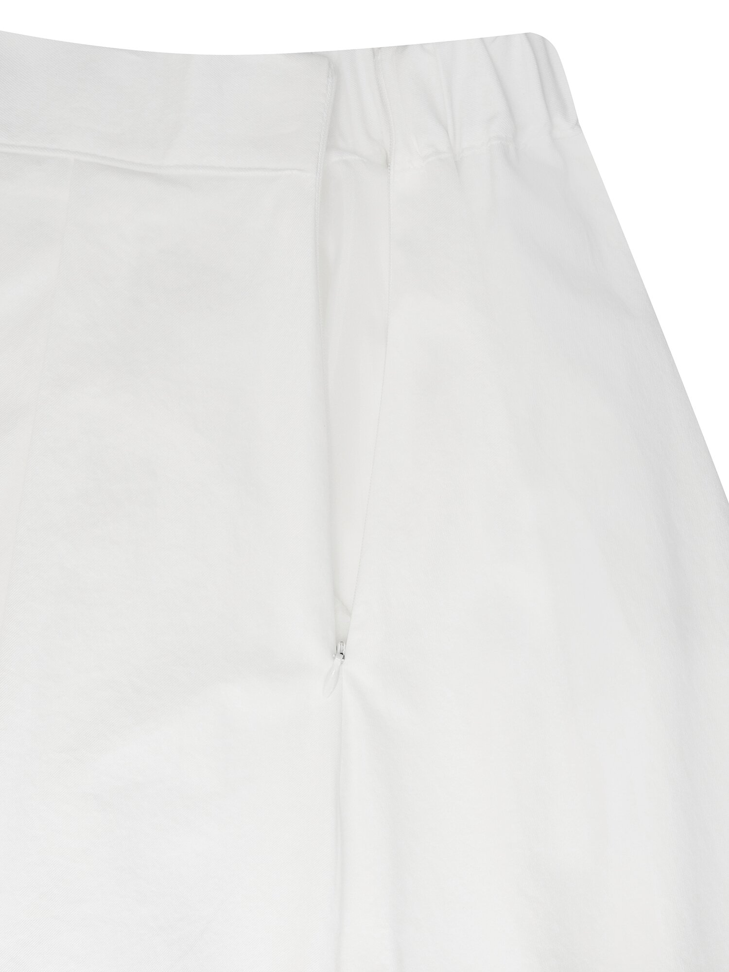 핀 턱 밴딩 플레어 스커트 (WHITE)