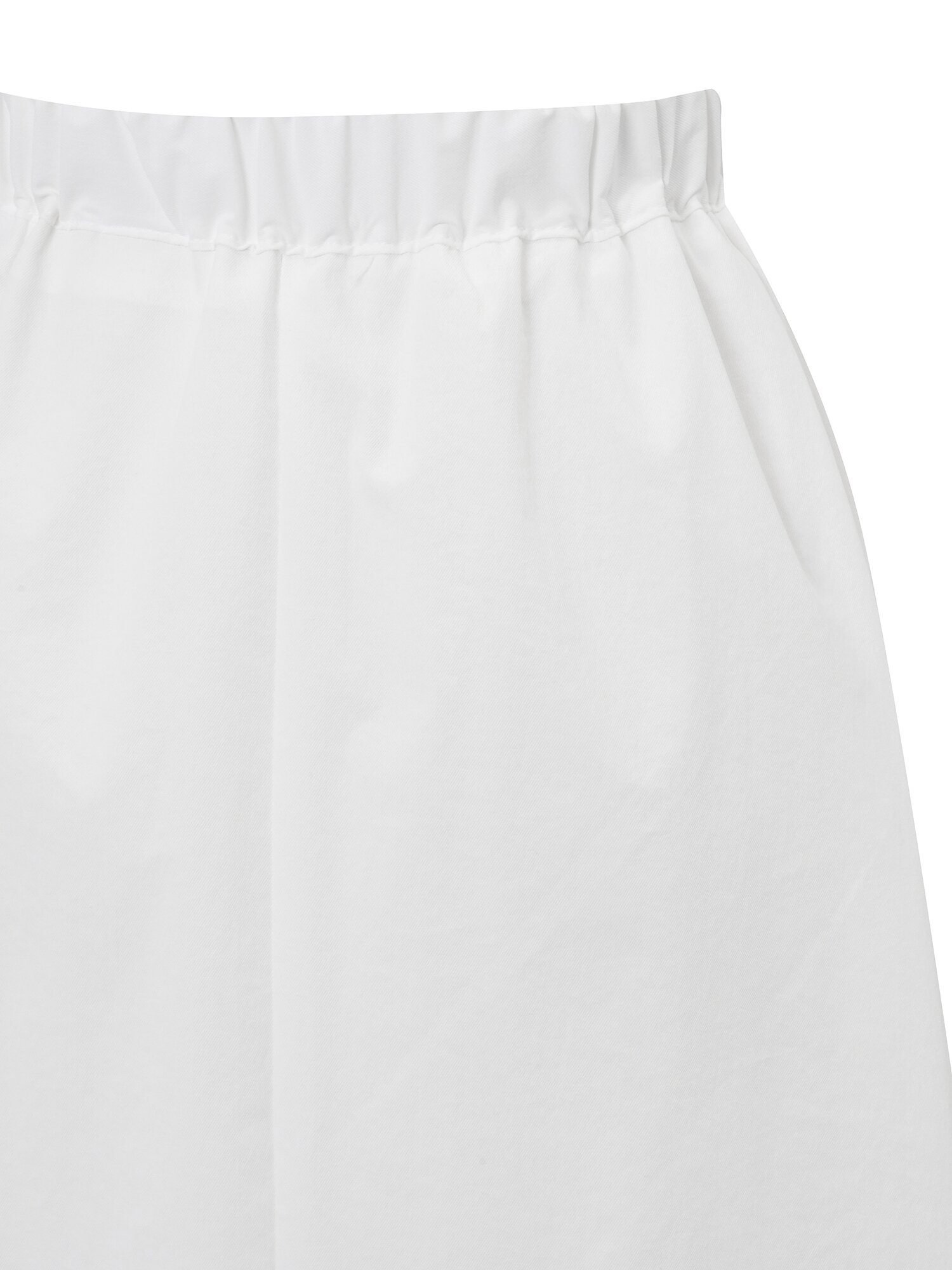 핀 턱 밴딩 플레어 스커트 (WHITE)