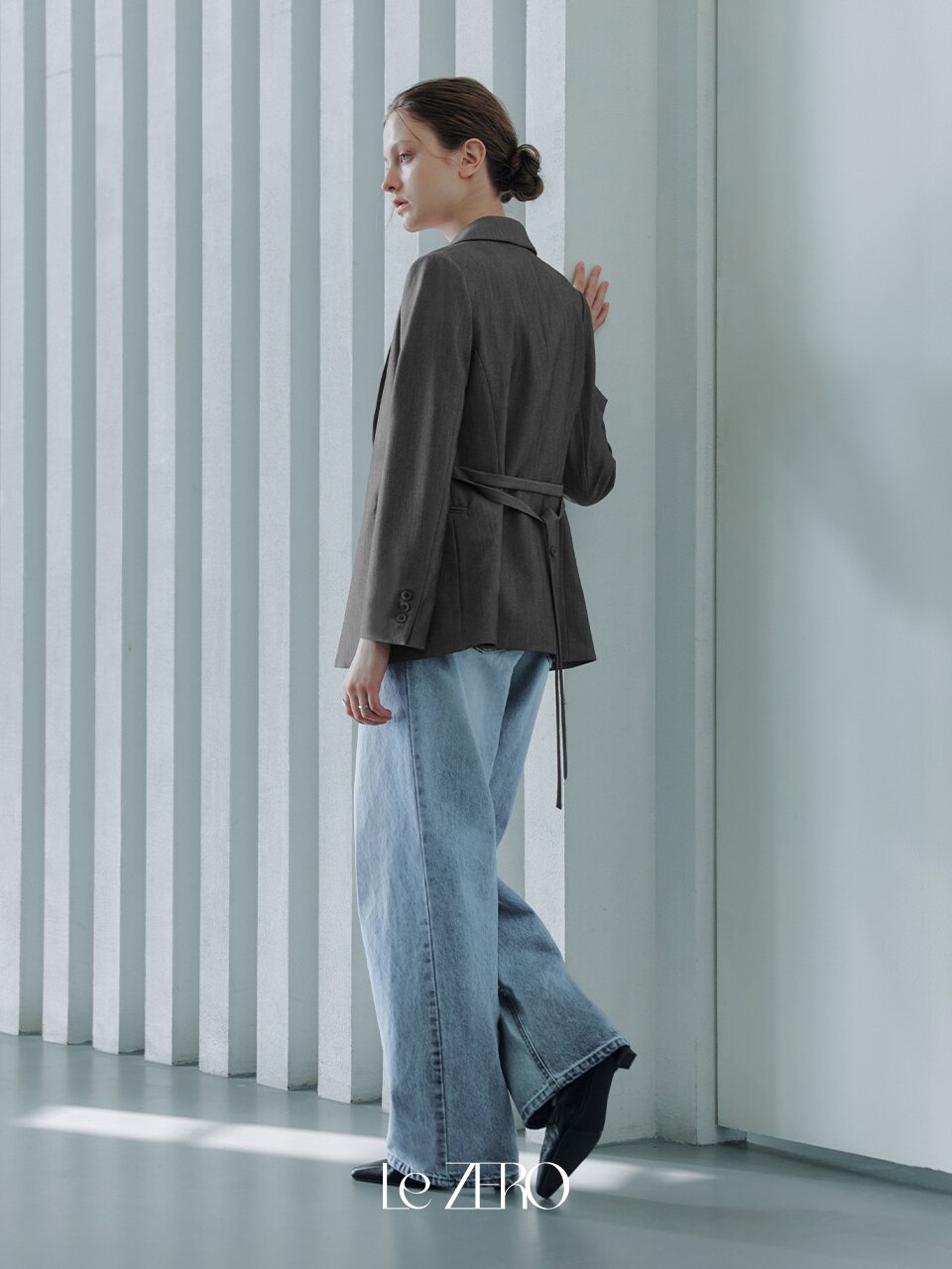 [2TYPE][2컬러] 르제로 아리아 벨티드 자켓