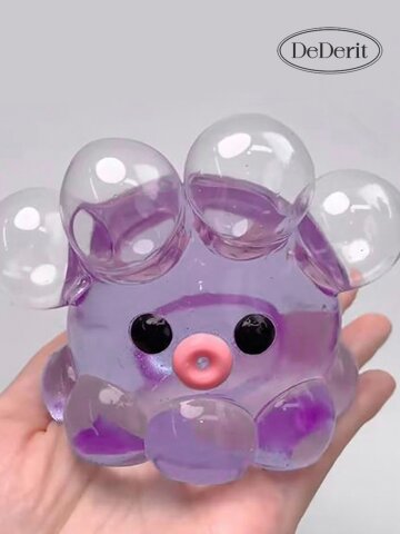 데데리트 말랑말랑 귀여운 보라 문어 스퀴시 스트레스볼 집중 장난감 쫀득 인싸 틱톡 asmr 재미 쓸데없는 웃긴 생일 친구 우정 커플 선물
