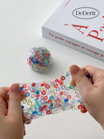 데데리트 말랑쫀득 알록달록 비즈 스퀴시 구슬 스트레스볼 집중 장난감 쫀득 인싸 틱톡 asmr 재미 쓸데없는 웃긴 생일 친구 우정 커플 선물