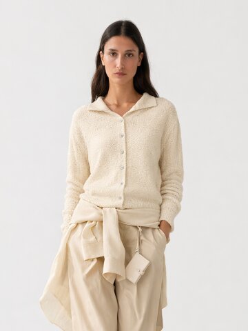 부클 버튼업 가디건_FVCD260101