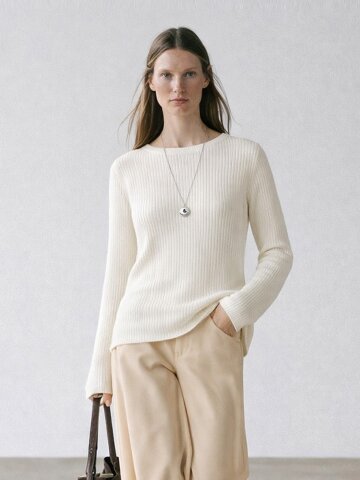 심플 라운드 울 니트_FVKT260103