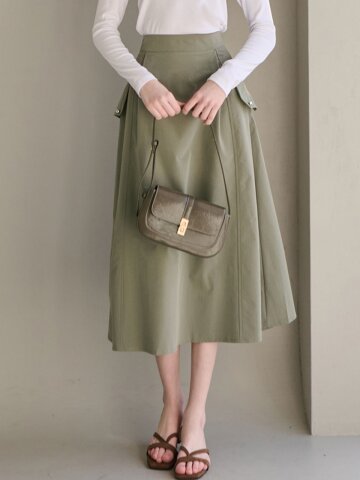 바스락 포켓 A라인 스커트_2 Colors