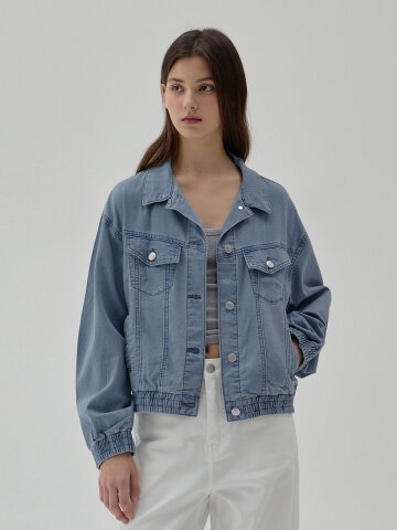 DENIM SOFT E_BAND JACKET BLUE R6