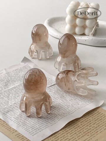 데데리트 꾹꾹 두피 머리 승모근 마사지 도구 문어 괄사 안마 지압 홈케어템 생일 친구 우정 커플 선물