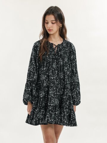 WD_Floral tiered mini dress_2color