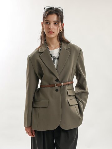 WD_Classic tailored blazer jacket_2color