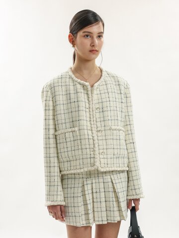 WD_Check tweed jacket_IVORY
