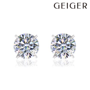 14K 베이직 7부 모이사나이트 귀걸이GI14EE508