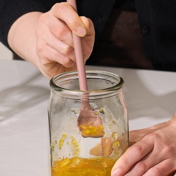 바겐슈타이거 플래티넘 실리콘 투웨이 스패츌라 스푼 로즈 핑크