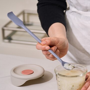 바겐슈타이거 플래티넘 실리콘 투웨이 스패츌라 스푼 페일 블루