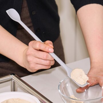 바겐슈타이거 플래티넘 실리콘 투웨이 스패츌라 스푼 라이트 그레이