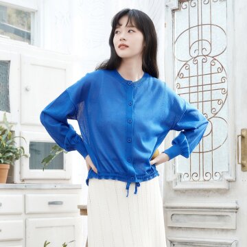 린넨 시어 가디건 [오션블루] 1종