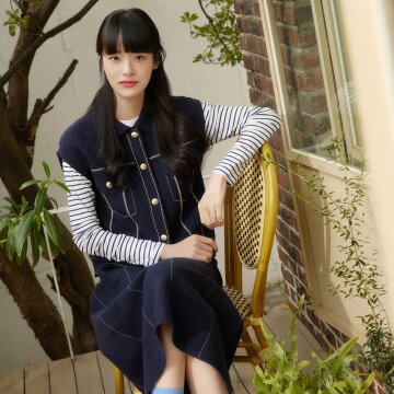 데님라이크 니트 스커트 [인디고] 1종