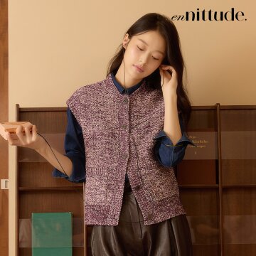 GFA 엔니튜드 NEW 트위드 니트 베스트 4종 택1 243NT09