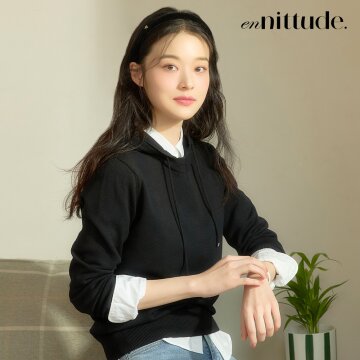 엔니튜드 실크블렌드 후드 니트 풀오버 3종 택1 241NT07