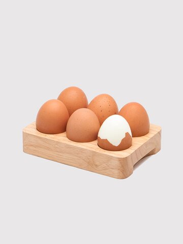 원목 홈 베이킹 계란 달걀 보관 에그홀더 6구
