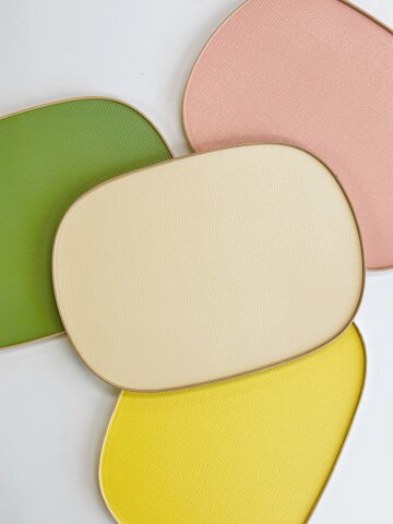 국내제작 오벌 컬러 트레이 원목 우드 쟁반 트레이 4컬러
