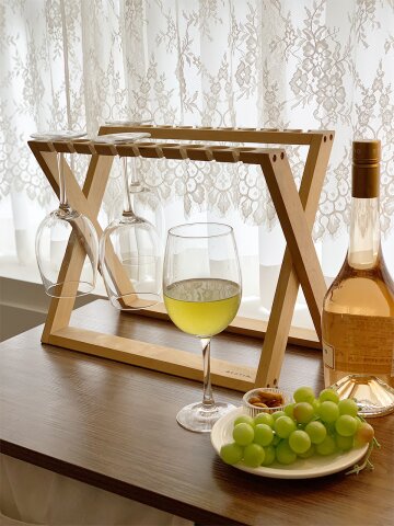우드 와인잔랙 걸이 컵보관 와인잔걸이
