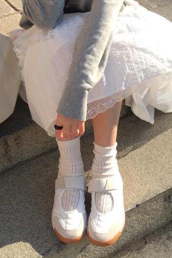 [WOMEN] 컬러스오브캘리포니아 타호에17 메리제인 스니커즈 - 화이트 CFE1S102FZWHT