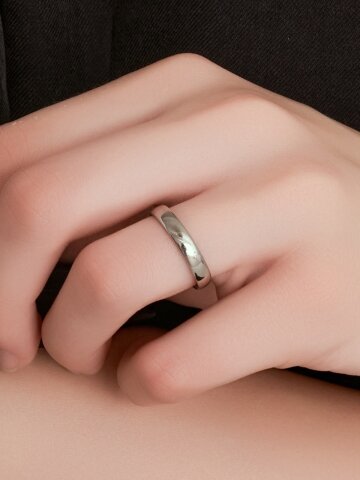 남자 여자 공용 클래식 라운드 링 반지  LMSTWR001