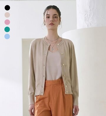 메탈 라운드 니트 가디건 5종 택1