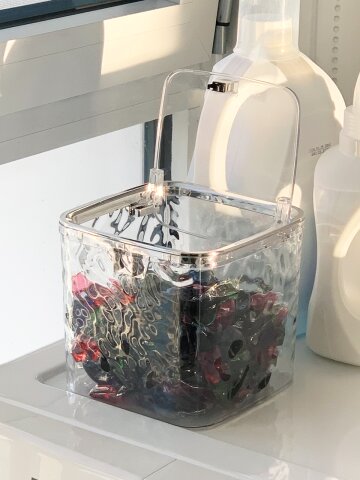 원터치 캡슐 가루 세제 보관함 소분통 용기 식세기 세제보관함
