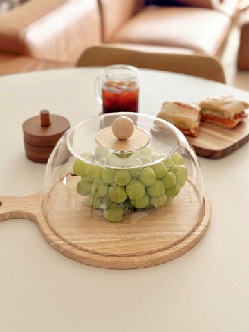 투명 아크릴 원형 푸트커버 케이크 디저트 돔 3타입
