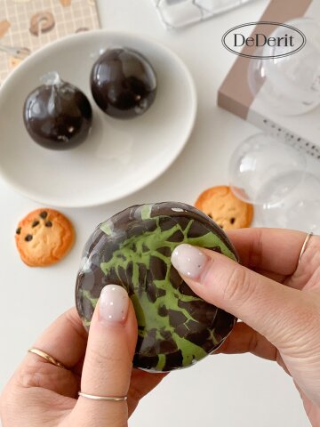 데데리트 왁뿌볼 두바이쫀득쿠키 원형 스퀴시 왁스 뿌시기 두쫀쿠 sns 틱톡 말랑이 슬라임 스트레스볼 asmr 생일 친구 커플 선물