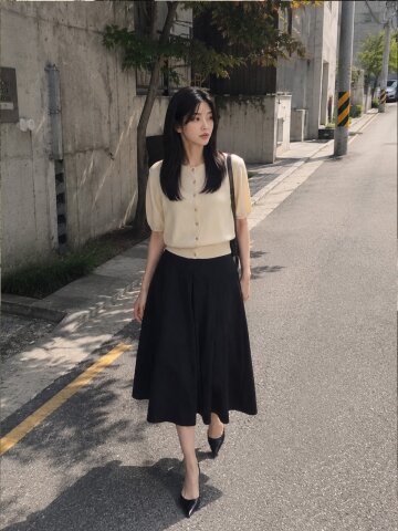 [4차 리오더] 린넨 메탈 버튼 라운드넥 가디건 (CREAM)