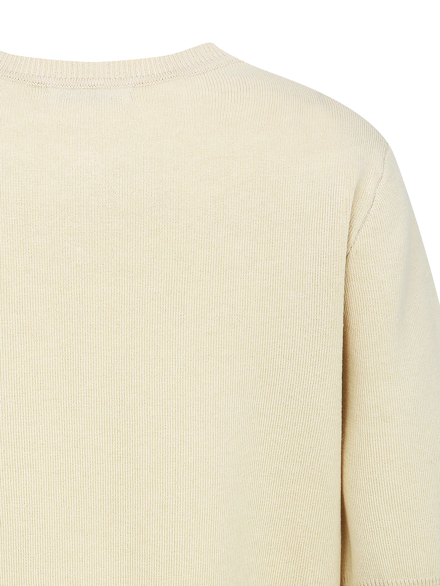 린넨 메탈 버튼 라운드넥 가디건 (CREAM)