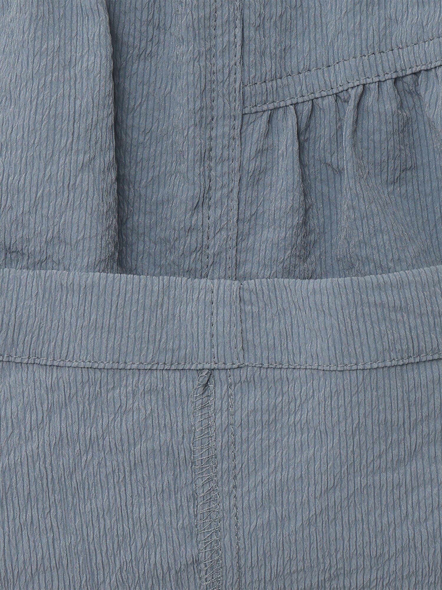 벨티드 셔링 플레어 원피스 (BLUE)